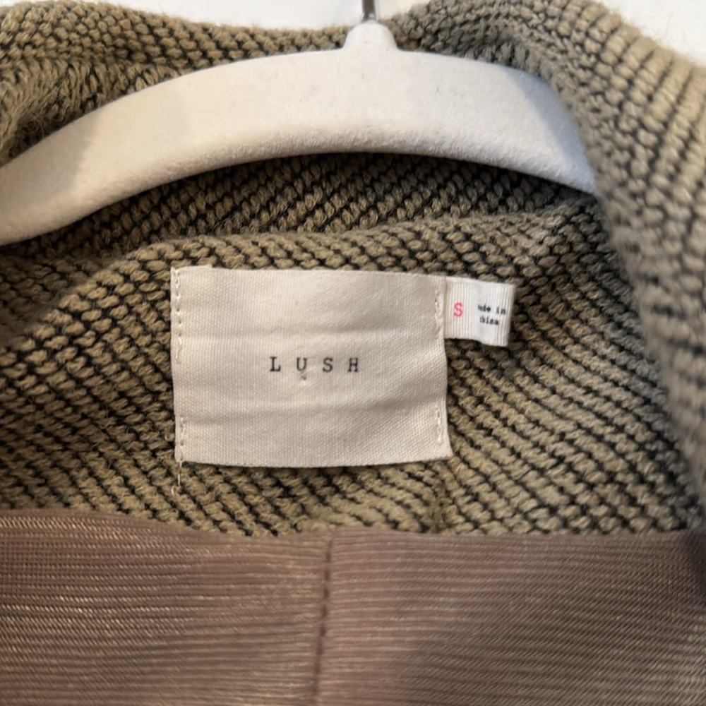Trendy LUSH Quarter Sleeve Tweed-like Jacket Small - Picture 8 of 11